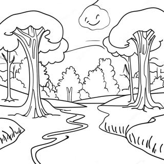 Charming Alabama Landscape Coloring Page 22254-20549