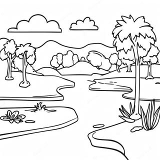 Charming Alabama Landscape Coloring Page 22254-20551