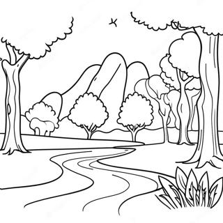 Charming Alabama Landscape Coloring Page 22254-20552