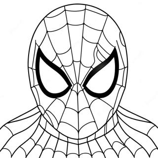 Spiderman Mask Coloring Page 22264-20559