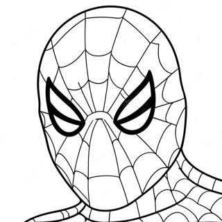 Spiderman Mask Coloring Page 22264-20560