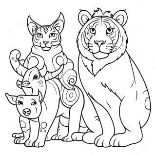 Hard Animals Coloring Page 22273-20562