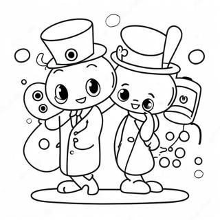 Cute Pharmacy Characters Coloring Page 22284-20575