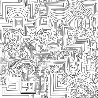 Intricate Maze Coloring Page 22324-20605