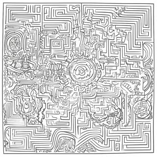 Intricate Maze Coloring Page 22324-20606