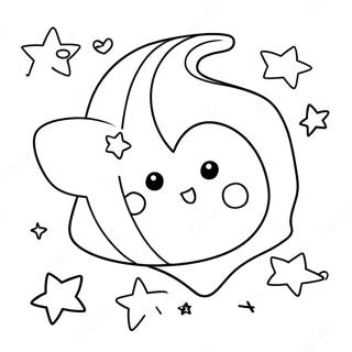 Sparkling Stars And Moon Coloring Page 22354-20630