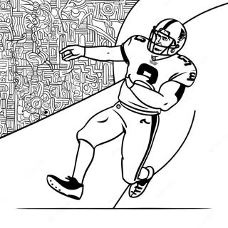 Christian Mccaffrey Action Pose Coloring Page 22363-20636