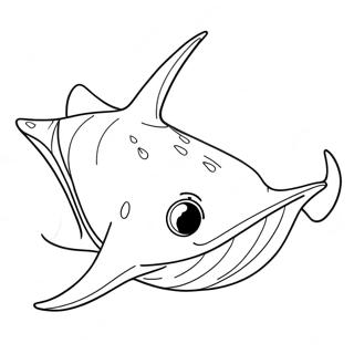 Stingray Coloring Page 22383-20650