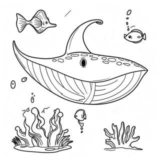 Stingray Coloring Page 22383-20651