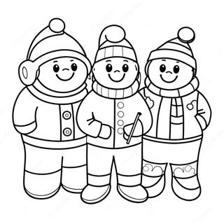 Festive Among Us Crewmates Coloring Page 22414-20678