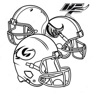 Colorful Nfl Team Helmets Coloring Page 22424-20686