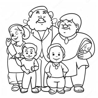 Doma Family Fun Coloring Page 22504-20750