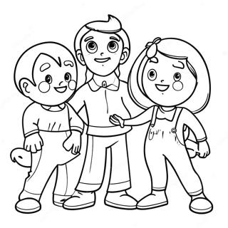 Doma Family Fun Coloring Page 22504-20751