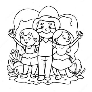 Doma Family Fun Coloring Page 22504-20752