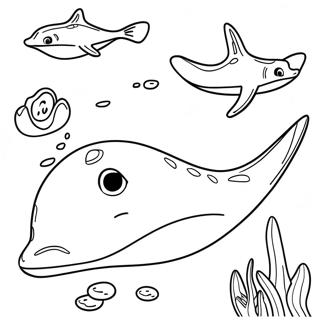 Sting Ray Coloring Pages