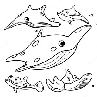 Sting Ray Coloring Page 22513-20754