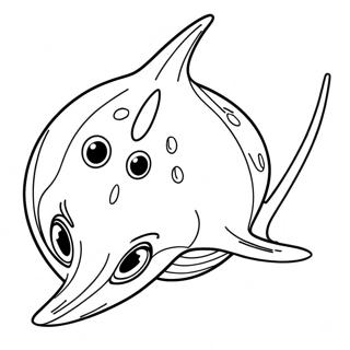 Sting Ray Coloring Page 22513-20756