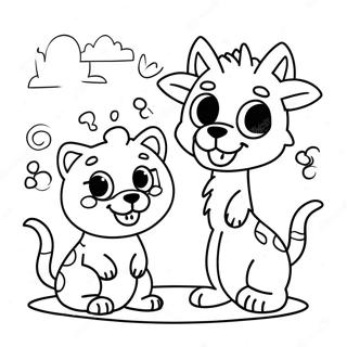 Fun Animal Kids Coloring Page 22524-20766