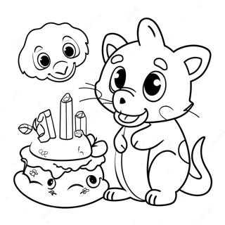 Fun Animal Kids Coloring Page 22524-20767