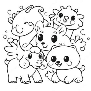 Fun Animal Kids Coloring Page 22524-20768