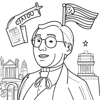 Patriotic Constitution Day Coloring Page 22544-20781