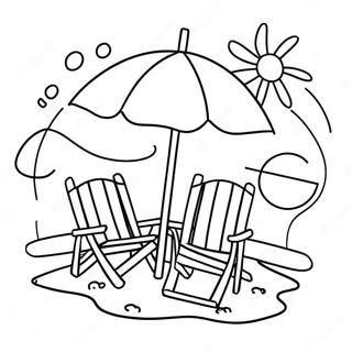 Beach Summer Fun Coloring Page 22563-20795