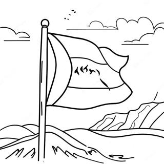 Palestine Flag Coloring Page 22623-20843