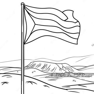 Palestine Flag Coloring Page 22623-20844