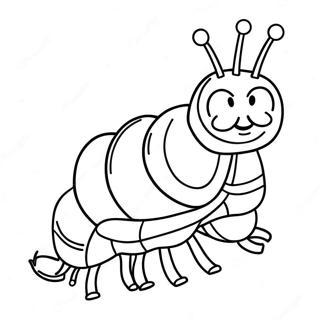 Colorful Caterpillar Eric Carle Coloring Page 2262-1853