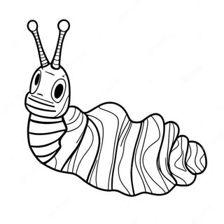 Colorful Caterpillar Eric Carle Coloring Page 2262-1854