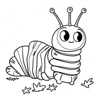 Colorful Caterpillar Eric Carle Coloring Page 2262-1855