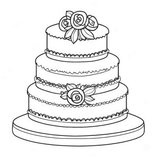 Wedding Cake Coloring Pages