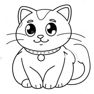 Gabby S Dollhouse Cute Cat Characters Coloring Page 22644-20863