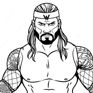 Wwe Action Packed Wrestler Coloring Page 22664-20877