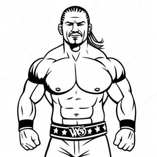 Wwe Action Packed Wrestler Coloring Page 22664-20878