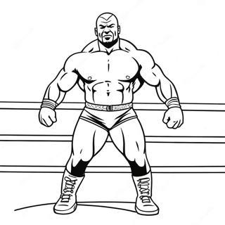 Wwe Action Packed Wrestler Coloring Page 22664-20879