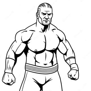 Wwe Action Packed Wrestler Coloring Page 22664-20880