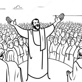 Apostle Paul Preaching To The Crowd Coloring Page 22674-20888