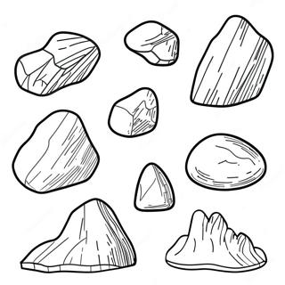 Types Of Rocks Coloring Page 22683-20891