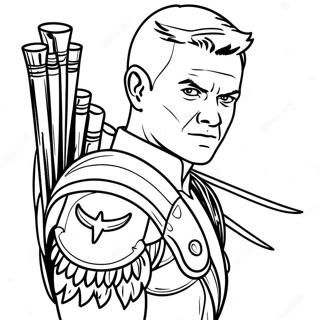 Hawkeye Coloring Page 22713-20914