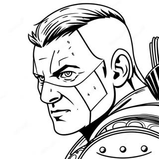 Hawkeye Coloring Page 22713-20916