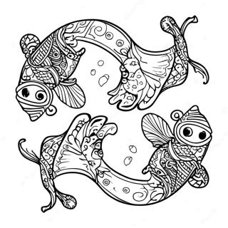 Pisces Coloring Pages