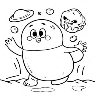 Goo Jit Zu Characters In Action Coloring Page 2272-1863