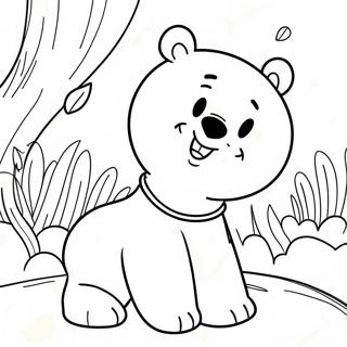 Winnie The Pooh With A Big Smile Coloring Page 22744-20934