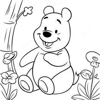 Winnie The Pooh With A Big Smile Coloring Page 22744-20936