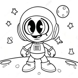 Funny Marvin The Martian In Space Coloring Page 22754-20942