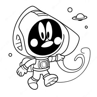 Funny Marvin The Martian In Space Coloring Page 22754-20943