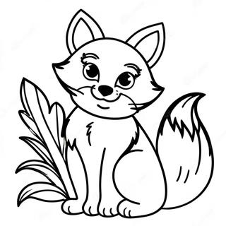 Realistic Fox Coloring Page 22773-20954