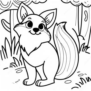 Realistic Fox Coloring Page 22773-20955