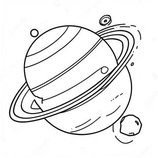 Colorful Saturn Planet Coloring Page 22784-20966